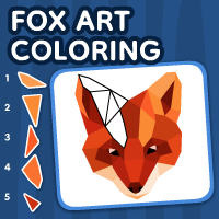 Fox Art Coloring