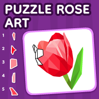 Rose Puzzle Art