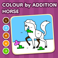 Color By Addition Horse