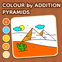 Color By Addition Pyramids