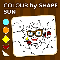 Color By Shape Sun