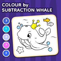 Color By Subtraction Whale