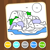 Color By Word Waterfall