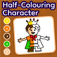 Half Coloring Character