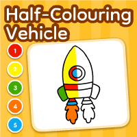 Half Coloring Vehicle
