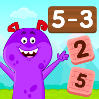 Monster Brick  Subtraction Games For Kindergarten