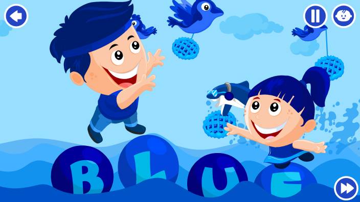 blue color song for kids