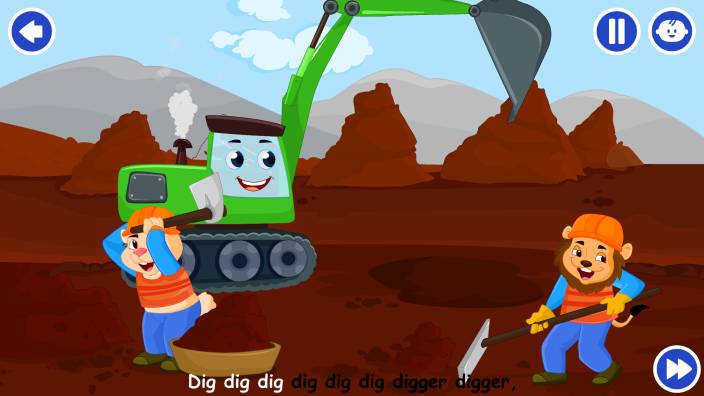 The Excavator Song | Songs For Your Kids - KidloLand