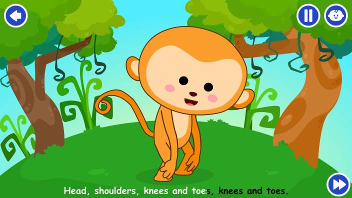 Head Shoulders Knees And Toes Lyrics | Songs For Your Kids - KidloLand