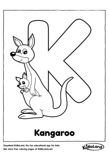 Download Free Alphabet Coloring K and educational activity worksheets