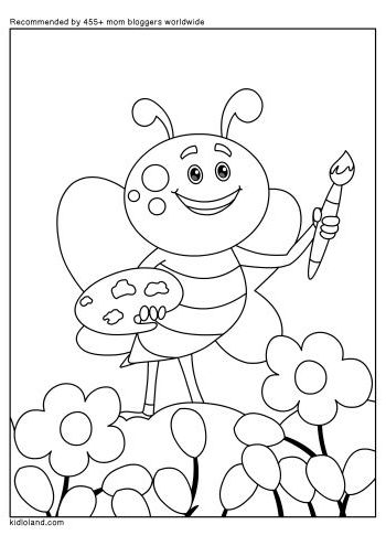 kids painting pictures printable