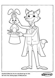 Magic Trick Coloring Page